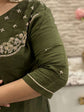 premium-banaras-mul-chandderi-hand-embroidered-a-line-suit-set-with-mul-cotton-lining-colour-rani-mehendi-green-3