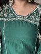 premium-banaras-mul-chanderi-a-line-hand-embroidered-suit-set-paired-with-organza-dupatta-bottle-green-2
