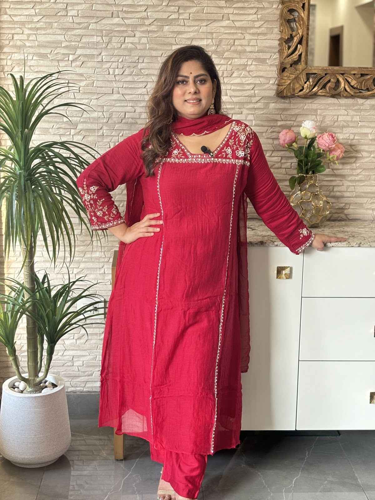 premium-banaras-mul-chanderi-a-line-hand-embroidered-suit-set-paired-with-organza-dupatta-maroon-1