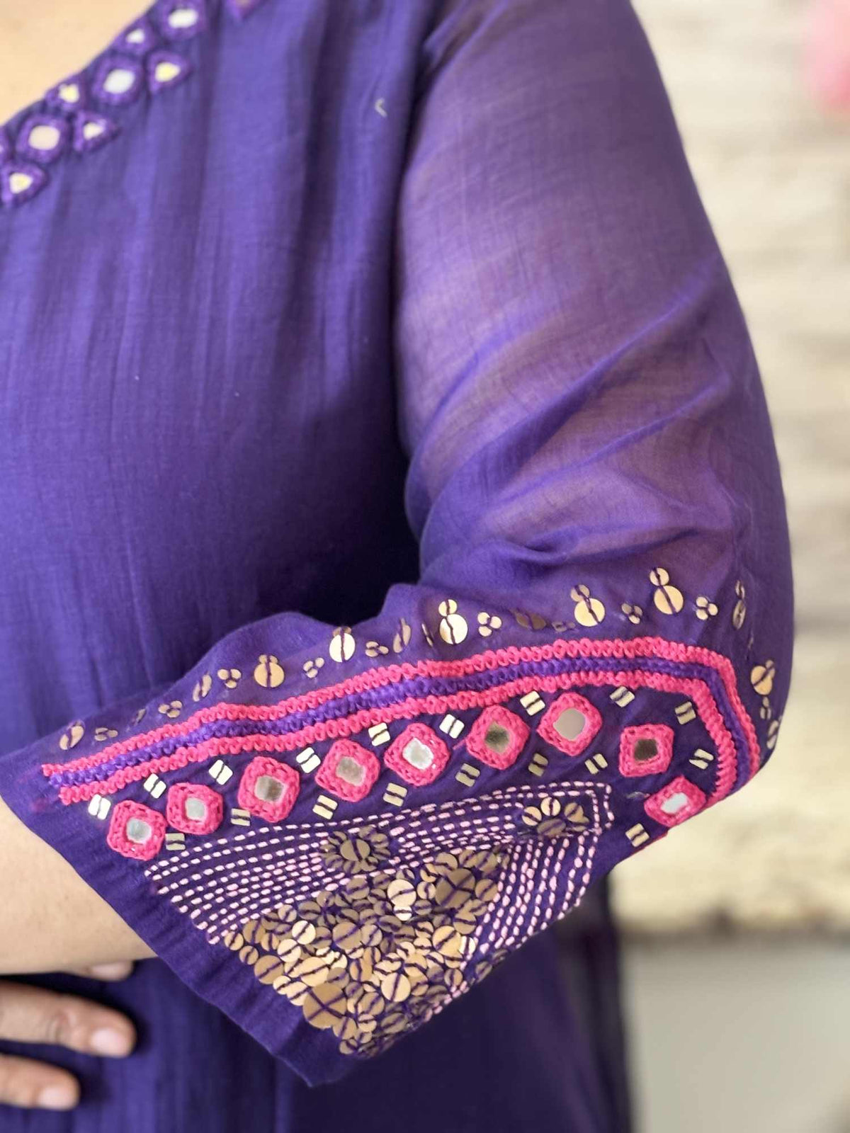 premium-banaras-mul-chanderi-a-line-hand-embroidered-suit-set-with-mul-cotton-lining-deep-purple-3