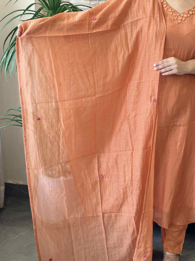 premium-banaras-mul-chanderi-a-line-hand-embroidered-suit-set-with-mul-cotton-lining-pastel-orange-4