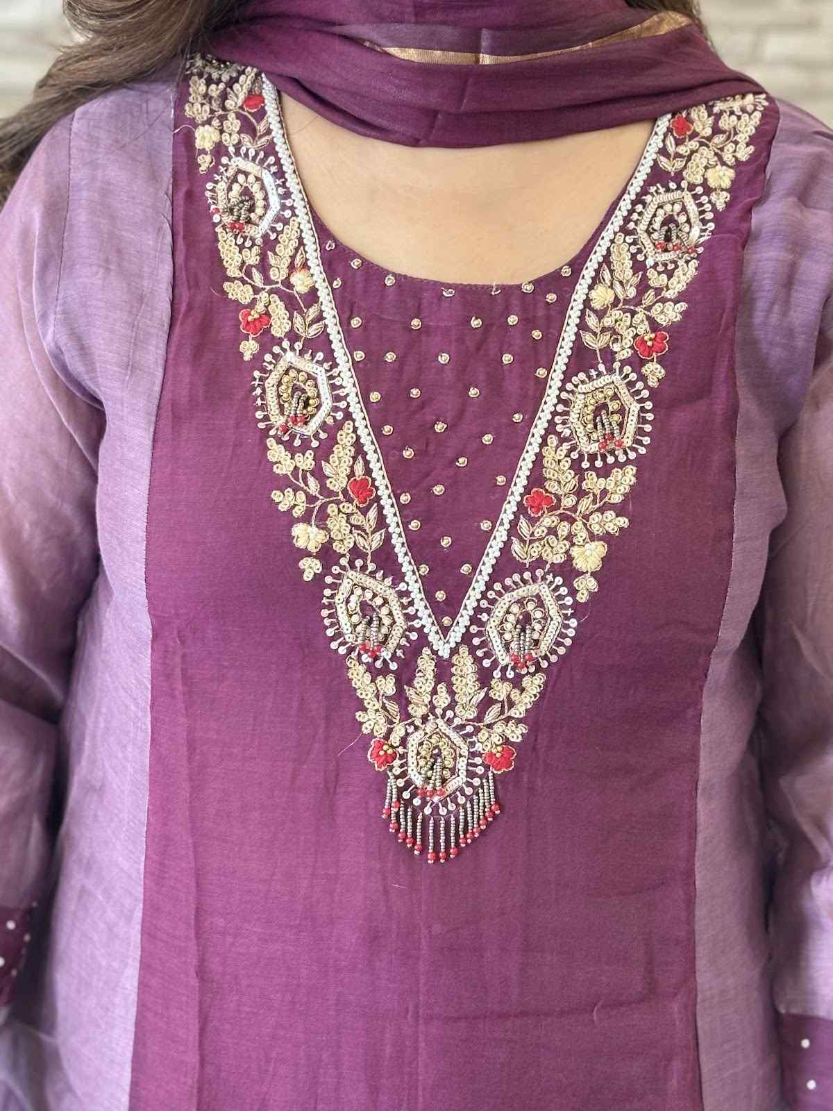 premium-banaras-mul-chanderi-hand-embroidered-a-line-block-suit-set-with-mul-cotton-lining-purple-2