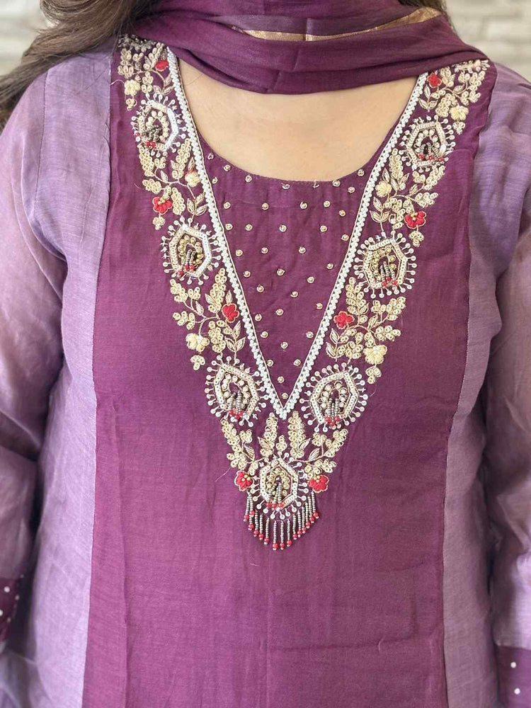 premium-banaras-mul-chanderi-hand-embroidered-a-line-block-suit-set-with-mul-cotton-lining-purple-2