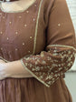 premium-banaras-mul-chanderi-hand-embroidered-a-line-suit-set-with-mul-cotton-lining-embroidered-pure-organza-dupatta-brown-3