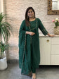 premium-banaras-mul-chanderi-hand-embroidered-a-line-suit-set-with-mul-cotton-lining-embroidered-pure-organza-dupatta-emerald-green-1