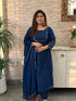 premium-banaras-mul-chanderi-hand-embroidered-a-line-suit-set-with-mul-cotton-lining-embroidered-pure-organza-dupatta-navy-blue-1