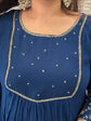 premium-banaras-mul-chanderi-hand-embroidered-a-line-suit-set-with-mul-cotton-lining-embroidered-pure-organza-dupatta-navy-blue-3