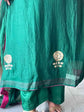 premium-banaras-mul-chanderi-hand-embroidered-a-line-suit-set-with-mul-cotton-lining-paired-with-organza-embroidered-dupatta-with-contrast-hacking-bottle-green-5