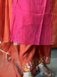 premium-banaras-mul-chanderi-hand-embroidered-a-line-suit-set-with-side-gathers-embroidered-malai-cotton-pant-mul-chanderi-dupatta-bluish-rani-5