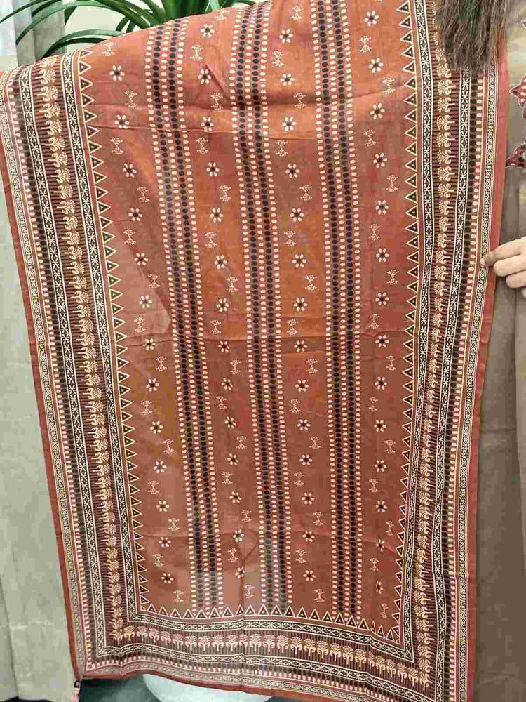 premium-cambric-cotton-applique-real-mirror-work-a-line-suit-set-brown-5
