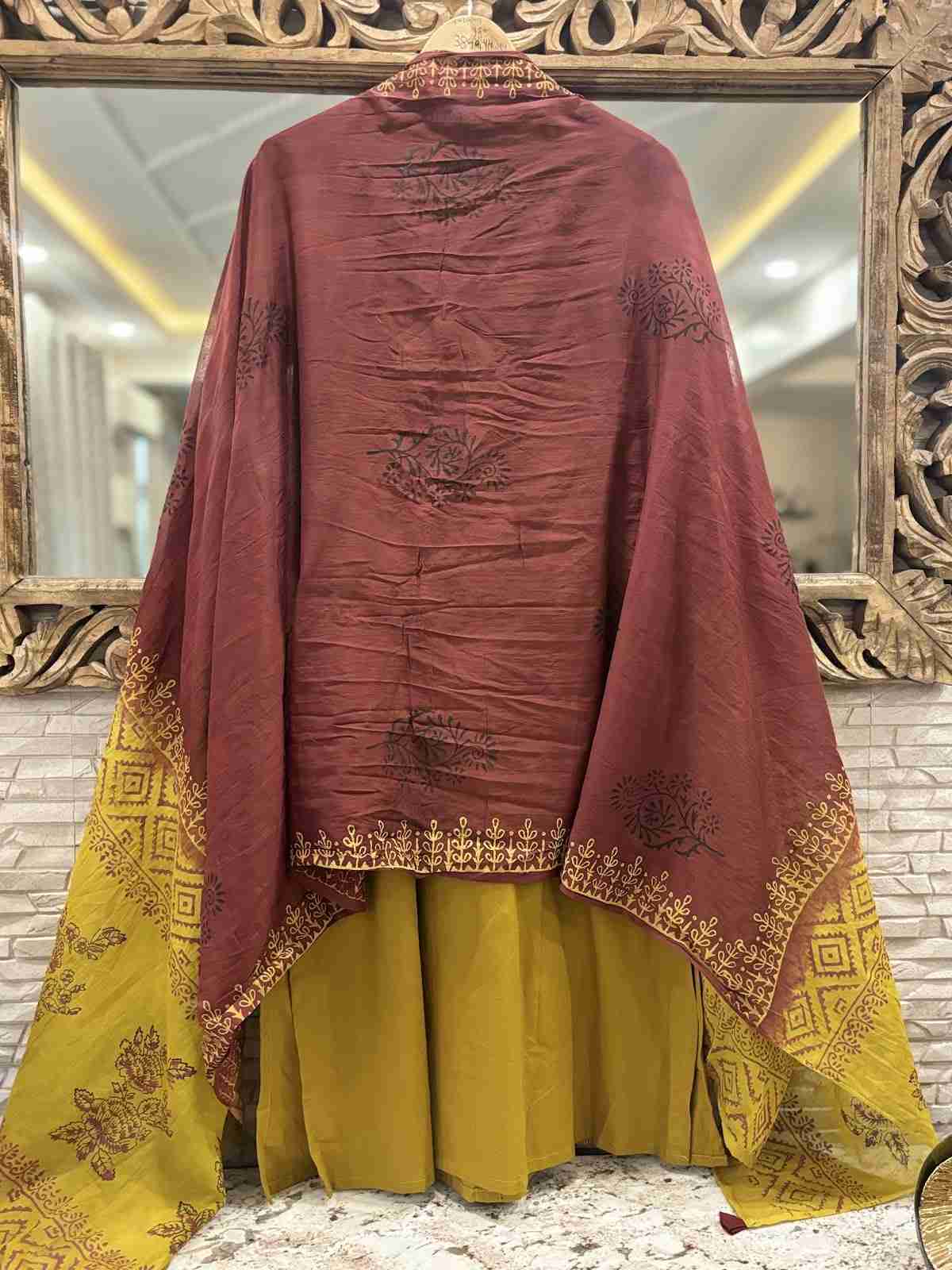 premium-cambric-cotton-applique-work-embroidered-suit-set-paired-with-mul-cotton-hand-block-print-dupatta-mustard-yellow-6