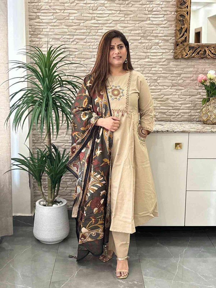 premium-cambric-cotton-embroidered-a-line-suit-set-with-heavy-embroidery-on-chest-pockets-paired-with-pure-cotton-kalamkari-print-dupatta-cheeku-2