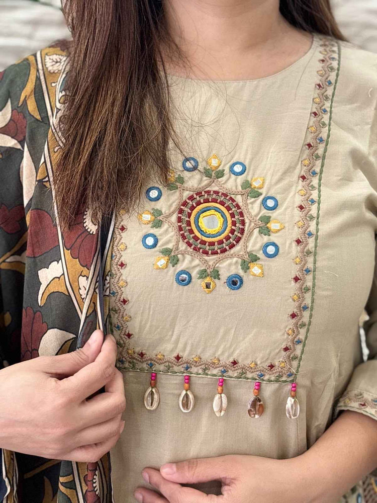 premium-cambric-cotton-embroidered-a-line-suit-set-with-heavy-embroidery-on-chest-pockets-paired-with-pure-cotton-kalamkari-print-dupatta-cheeku-3