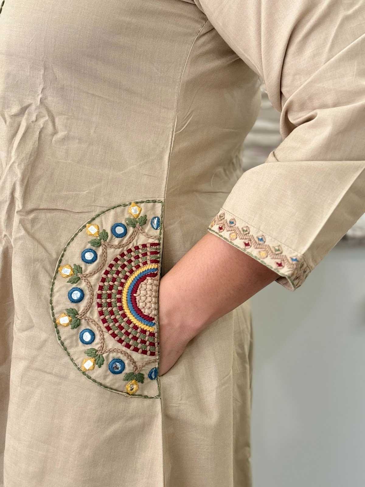 premium-cambric-cotton-embroidered-a-line-suit-set-with-heavy-embroidery-on-chest-pockets-paired-with-pure-cotton-kalamkari-print-dupatta-cheeku-4