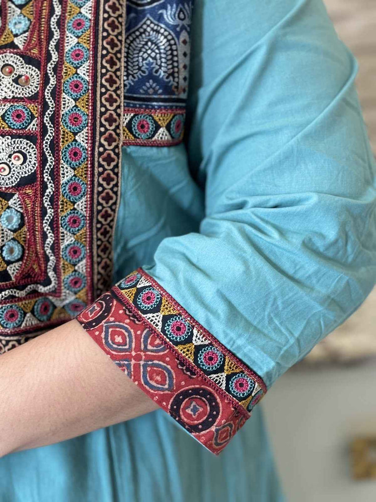 premium-cambric-cotton-kutch-work-patch-work-hand-embroidered-a-line-suit-set-blue-3