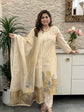 premium-chanderi-straight-fit-suit-set-with-tissue-border-applique-dori-work-paired-with-tissue-chanderi-embroidered-dupatta-beige-1