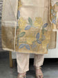 premium-chanderi-straight-fit-suit-set-with-tissue-border-applique-dori-work-paired-with-tissue-chanderi-embroidered-dupatta-beige-5
