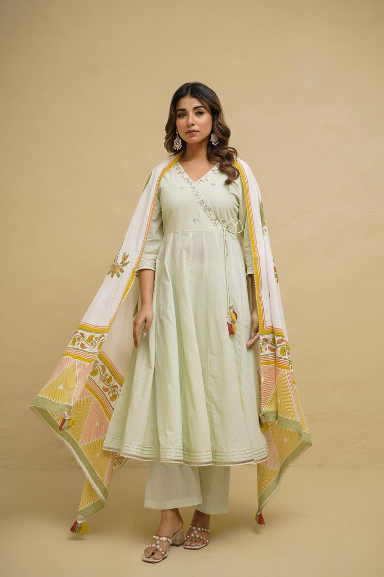 premium-cotton-alia-cut-embroidered-suit-set-paired-with-hand-block-print-dupatta-pastel-green-1