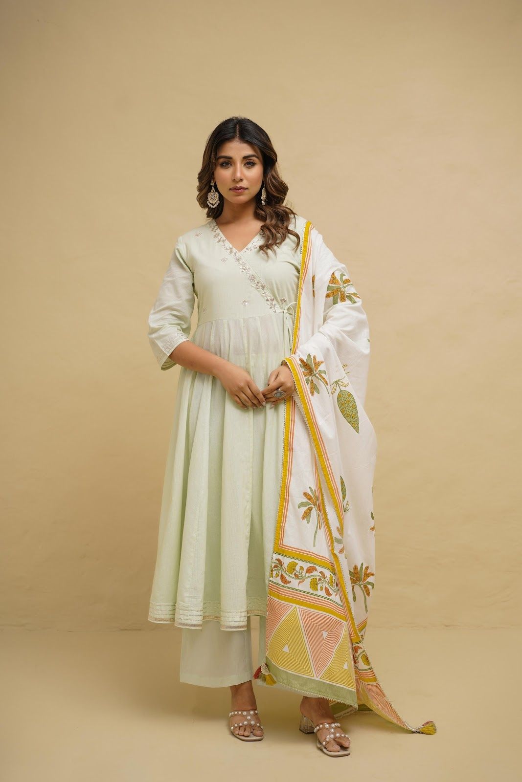 premium-cotton-alia-cut-embroidered-suit-set-paired-with-hand-block-print-dupatta-pastel-green-2