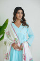 premium-cotton-alia-cut-embroidered-suit-set-paired-with-hand-block-print-dupatta-sky-blue-3