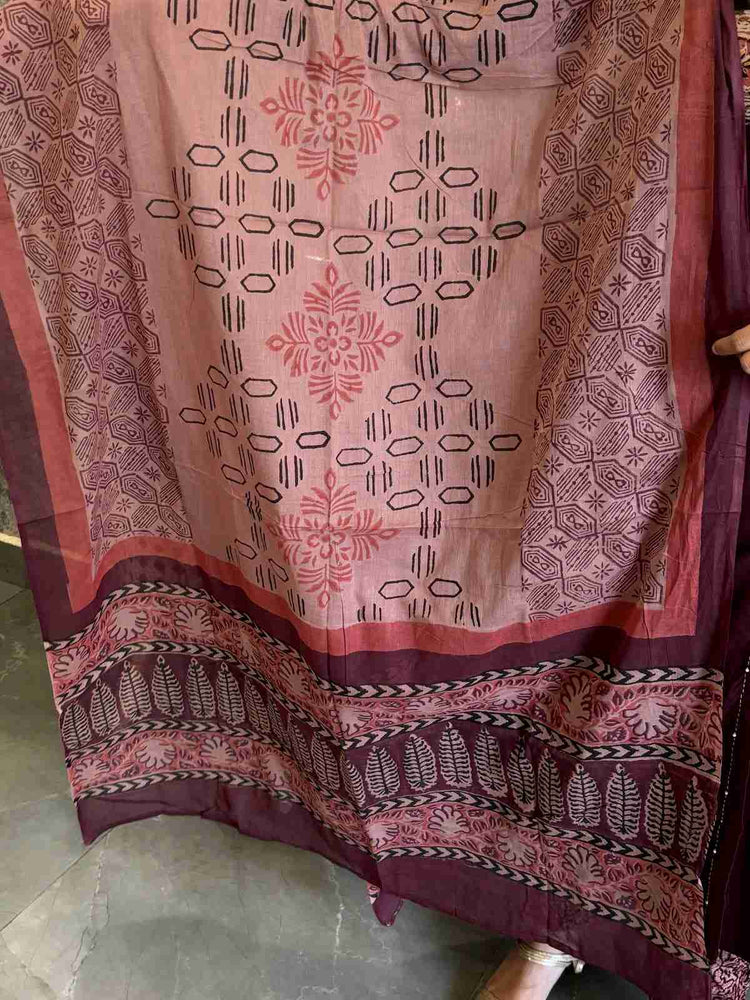 premium-cotton-angrakha-style-suit-set-with-ajrakh-patch-work-at-front-back-paired-with-mul-cotton-block-print-dupatta-cotton-ajrakh-pants-dark-wine-6