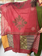 premium-cotton-embroidered-a-line-suit-set-with-embroidery-at-back-pockets-paired-with-cotton-patch-work-dupatta-mehendi-green-4