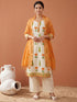 premium-cotton-hand-block-print-embroidered-straight-fit-suit-set-paired-with-kota-doria-dupatta-off-white-and-orange-1