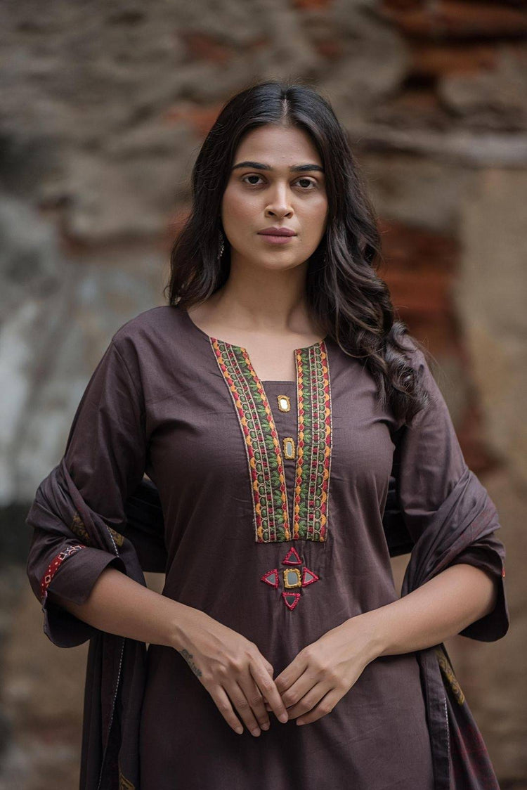 premium-cotton-hand-embroidered-straight-suit-set-paired-with-handblock-print-hand-embroidered-dupatta-brown-2