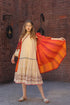 premium-cotton-jamdani-dress-with-lining-pockets-paired-with-madras-checks-cotton-shrug-orange-and-beige-1