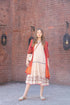 premium-cotton-jamdani-shrug-style-dress-with-lining-pockets-orange-1
