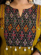premium-cotton-suit-with-ikkat-patch-work-at-front-back-with-katha-shell-work-paired-with-block-print-mul-cotton-dupatta-mustard-green-2
