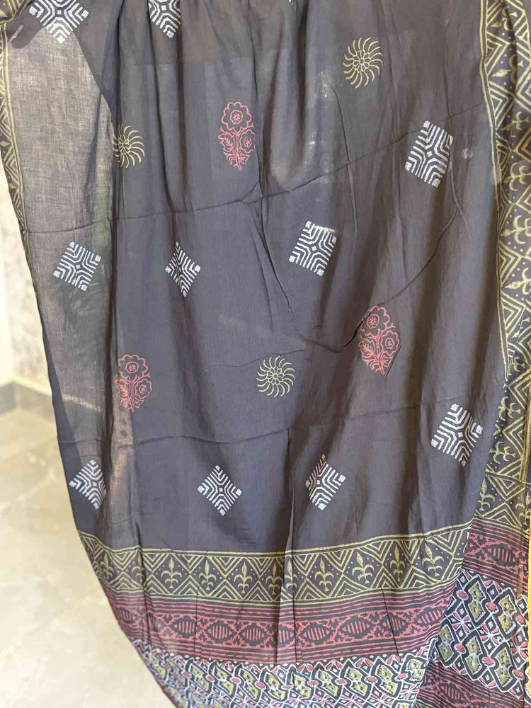 premium-cotton-suit-with-ikkat-patch-work-at-front-back-with-katha-shell-work-paired-with-block-print-mul-cotton-dupatta-mustard-green-5