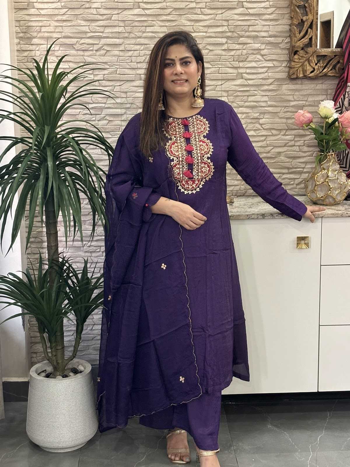 premium-dola-silk-a-line-gota-patti-work-suit-set-with-mul-cotton-lining-deep-purple-1