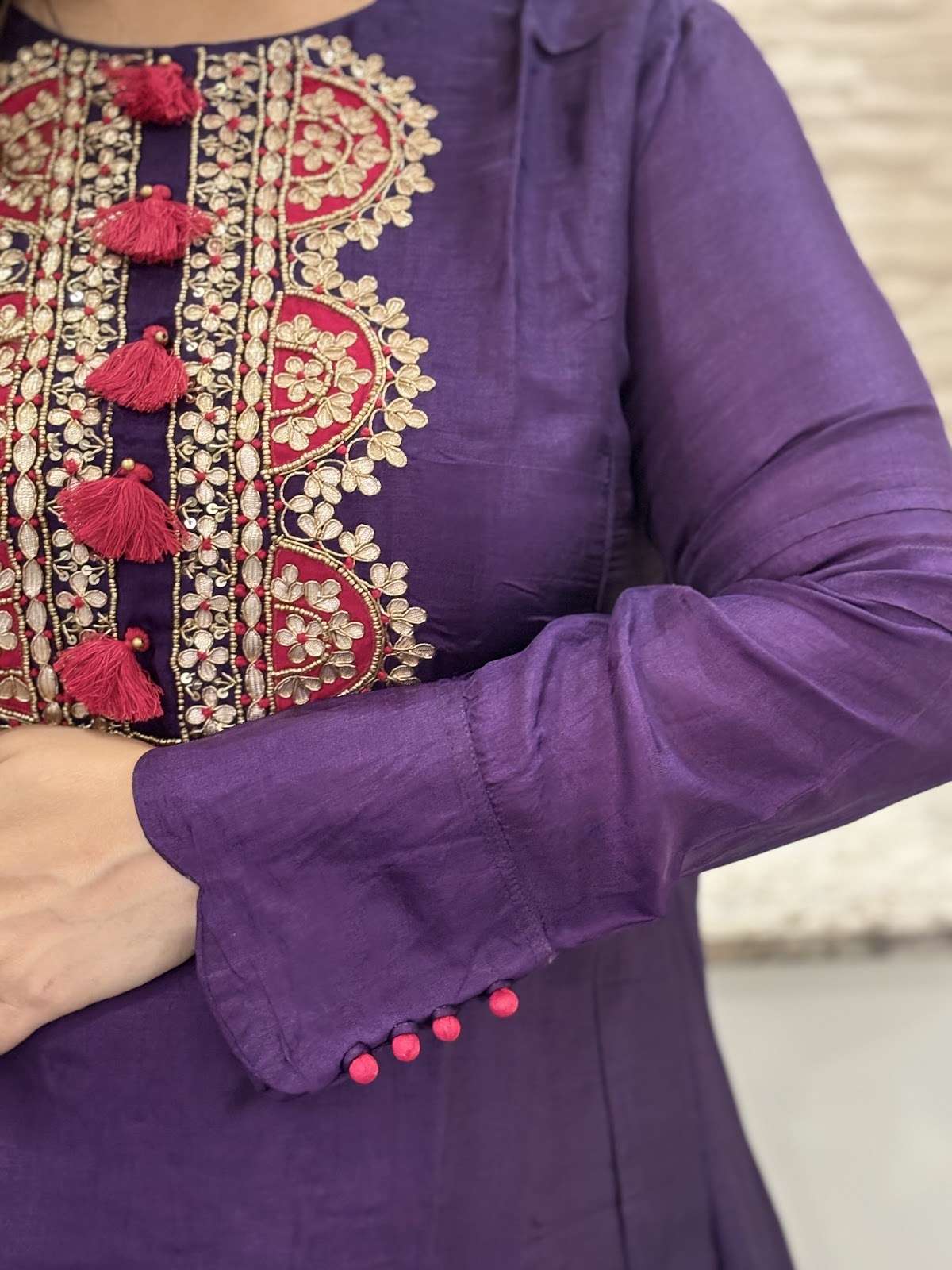 premium-dola-silk-a-line-gota-patti-work-suit-set-with-mul-cotton-lining-deep-purple-3