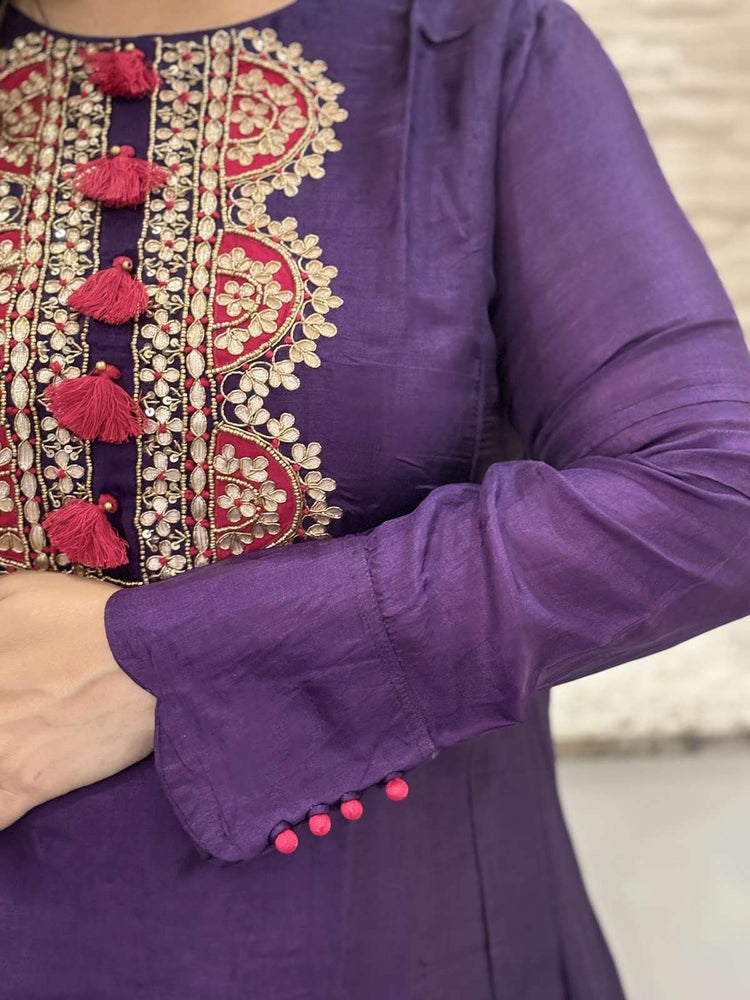 premium-dola-silk-a-line-gota-patti-work-suit-set-with-mul-cotton-lining-deep-purple-3