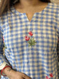 premium-handloom-checks-hand-embroidered-a-line-dress-with-pockets-blue-2