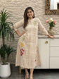 premium-handloom-gamcha-checks-embroidered-dress-with-applique-work-light-brown-1