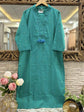 premium-handloom-jamdani-weave-a-line-suit-set-green-2