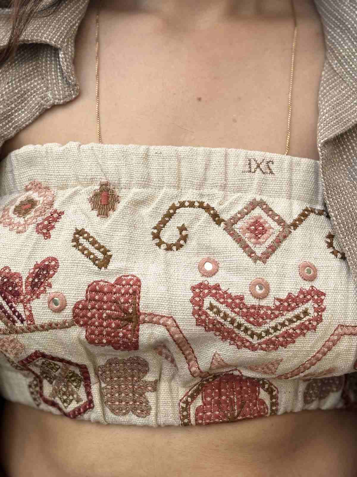 premium-jute-designer-embroidered-co-ord-set-shrug-style-light-brown-3
