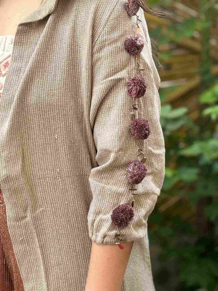 premium-jute-designer-embroidered-co-ord-set-shrug-style-light-brown-4