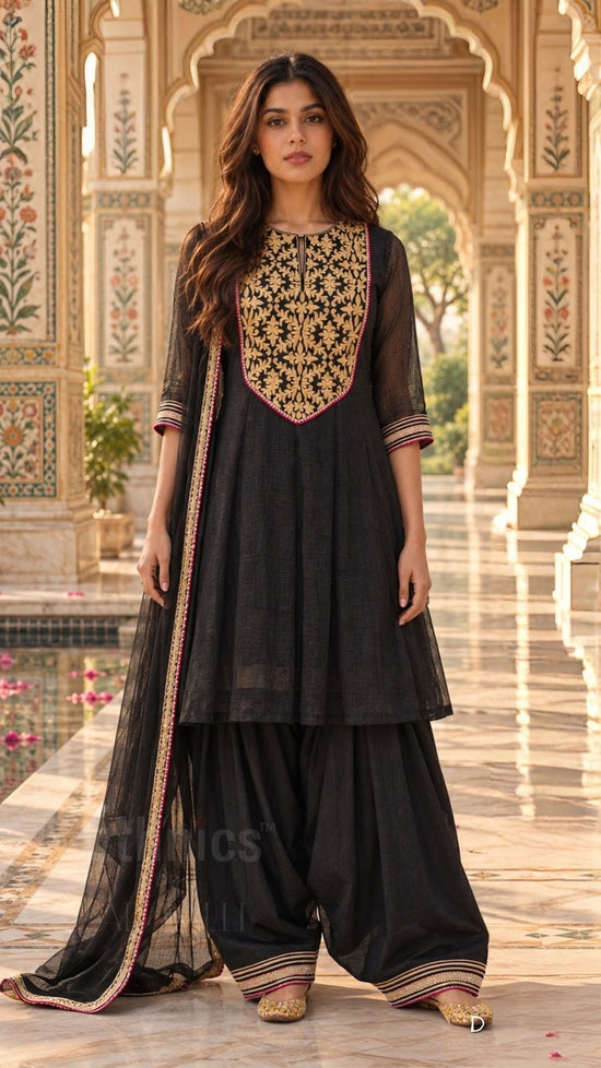 premium-kota-doria-gota-work-a-line-farshi-suit-set-black-1