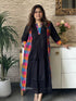 premium-mul-cotton-a-line-dress-with-south-cotton-checks-detailing-pockets-cotton-lining-black-1