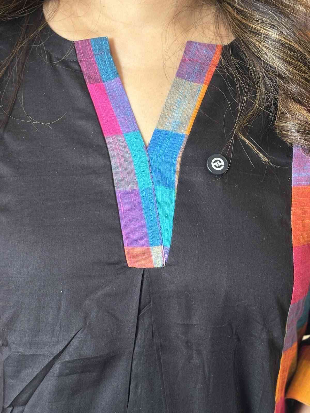 premium-mul-cotton-a-line-dress-with-south-cotton-checks-detailing-pockets-cotton-lining-black-3