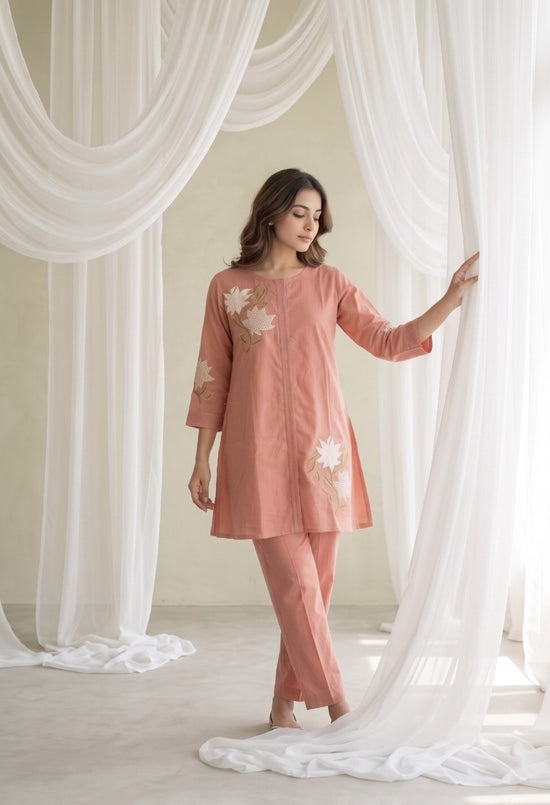 premium-mul-cotton-applique-work-co-ord-set-with-lining-peach-1