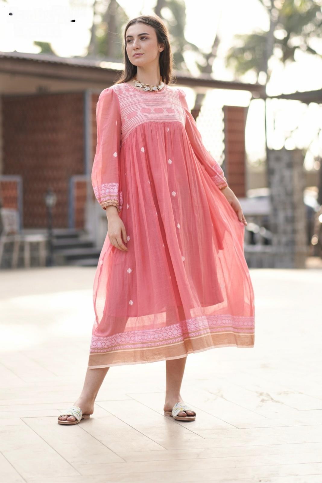 premium-mul-cotton-jamdani-dress-with-lining-pink-1