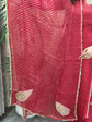 premium-russian-silk-embroidered-a-line-suit-set-with-lining-heavy-work-sleeves-back-paired-with-embroidered-pure-organza-bandhni-print-dupatta-maroon-6