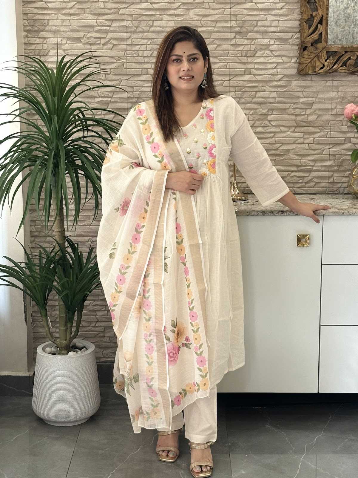 premium-silly-cotton-hand-embroidered-suit-set-with-gathers-paired-with-digital-floral-print-linen-chanderi-dupatta-off-white-1