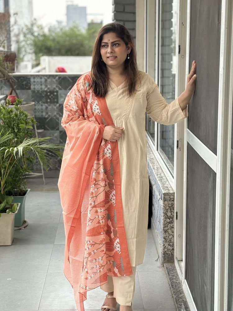 premium-silly-cotton-suit-set-with-lining-paired-with-printed-cotton-kota-doria-dupatta-almond-colour-1