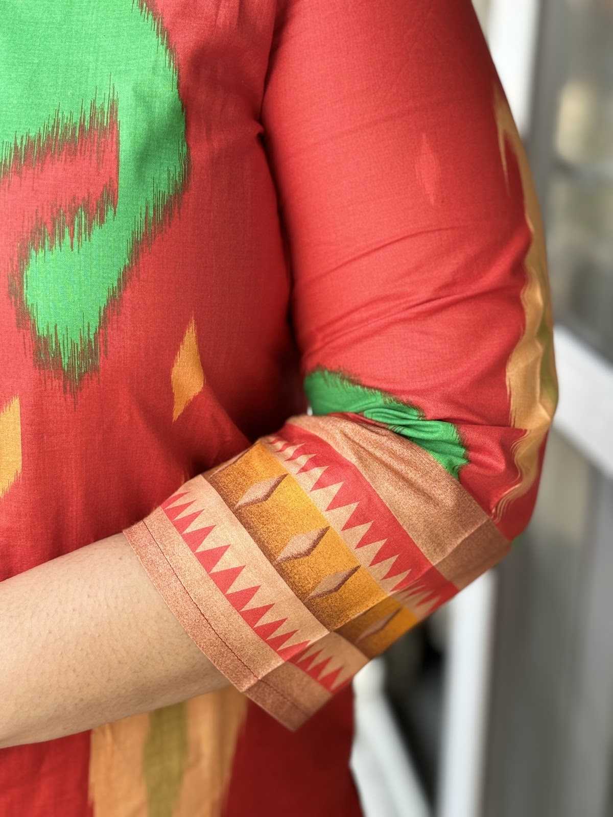 pur-cotton-ikkat-print-straight-fit-suit-set-paired-with-stole-width-dupatta-rust-3