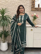 pura-dola-silk-digital-print-embroidered-straight-fit-suit-set-with-mul-cotton-lining-bottle-green-1